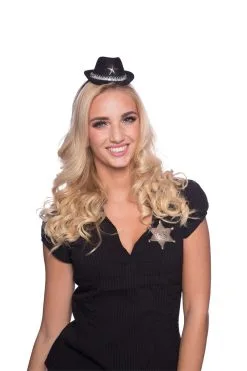 Tiara Cowboyhoed Zwart