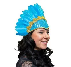 Veren Tooi Met Pailletten, Licht Blauw