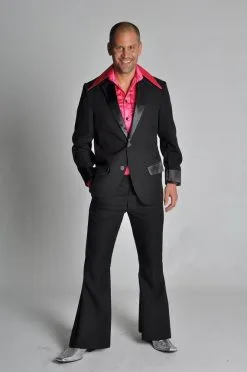 70's Disco Kostuum, Zwart*