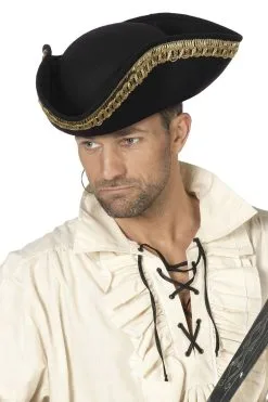 Piraten Driesteek, Zwart Met Goudband